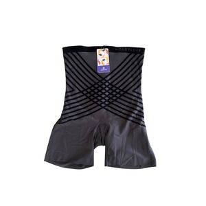 Honeylove Silhouette High-Waist Short Shapewear Women Black Shapewear 1X NWT